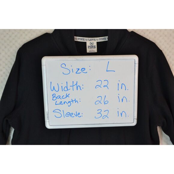 Victoria's Secret PINK Women's Large Black Pink Sweatshirt - Picture 12 of 12